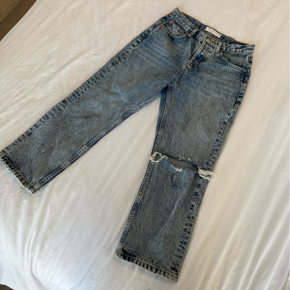Topshop Petite Straight Leg Jeans - Picture 1 of 5